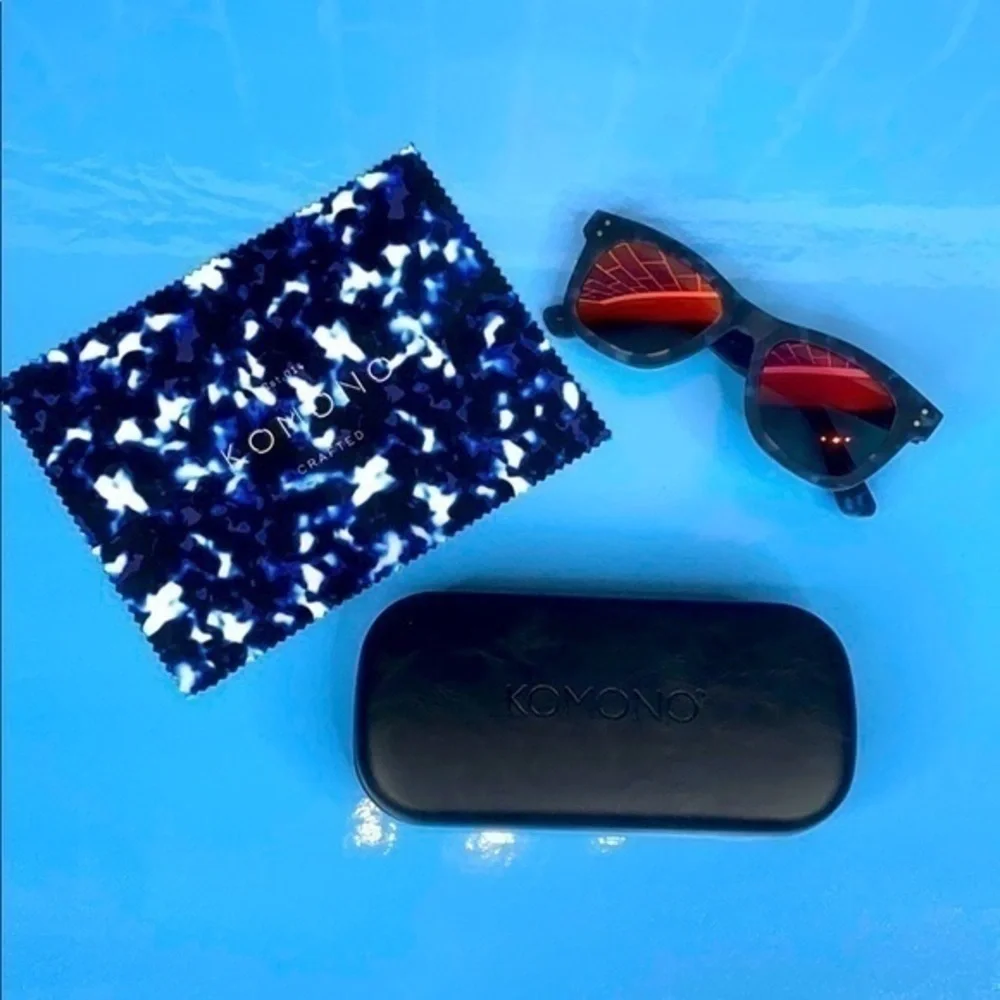 Men’s KOMONO Allen Black/Blue New Sunglasses